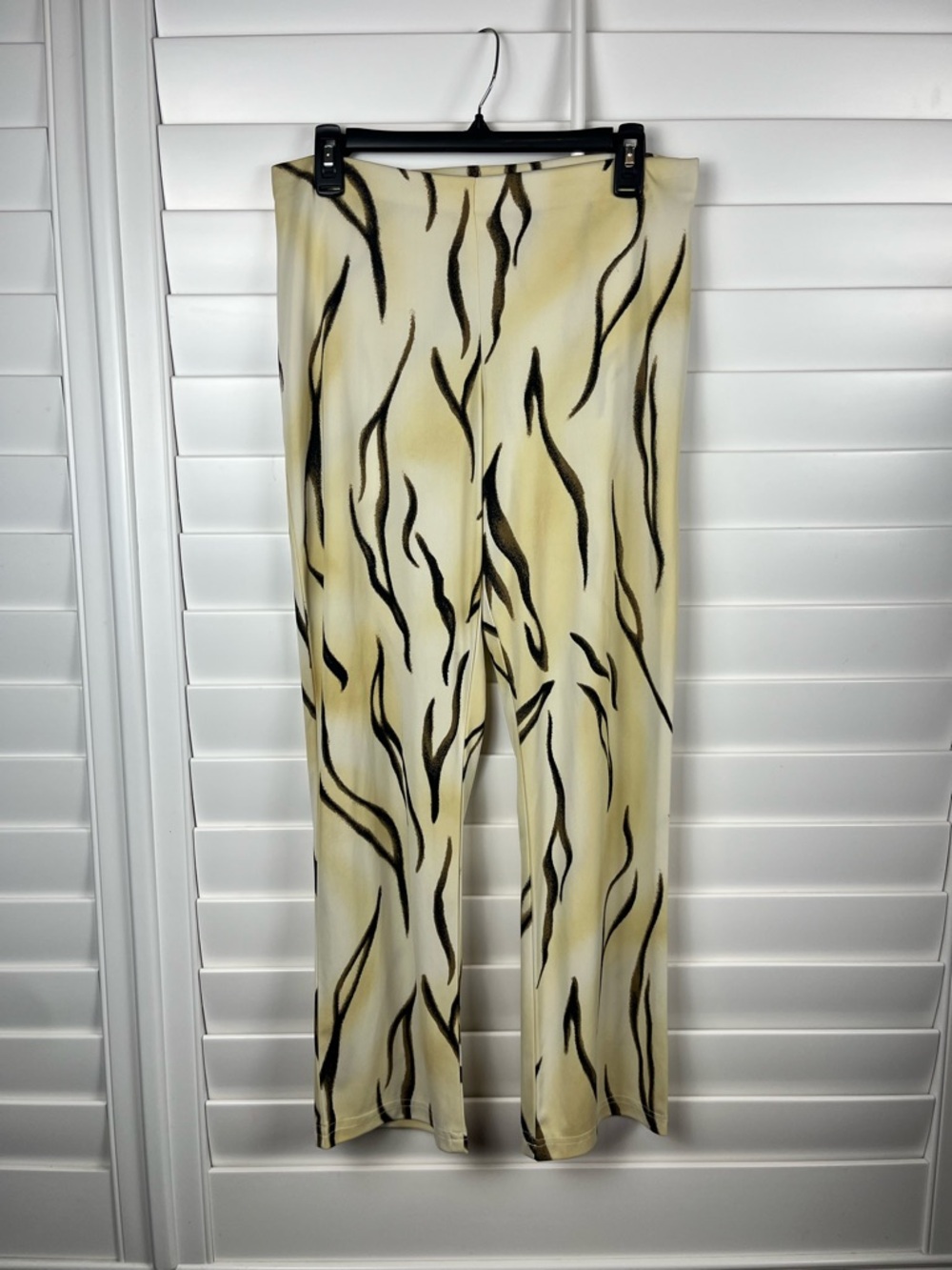 Cache tiger print flare pants size 4 y2k festival